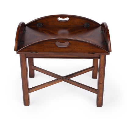 Butler Specialty Company - Carlisle 30 in. W Oval Wood Butler Table, Medium Brown - 2427001