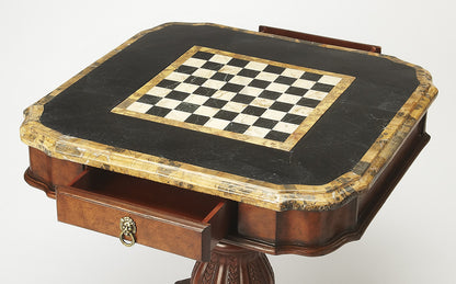 Butler Specialty Company - Heritage - Carlyle 30 in. W Square Fossil Stone Square Game Table, Multi-Color - 506070