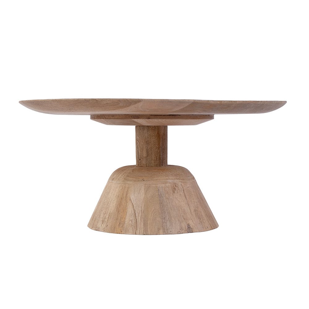 Butler Specialty Company - Carmine 30 in. W Round Wood Petite Pedestal Base Coffee Table, Natural - 5903312 View 2