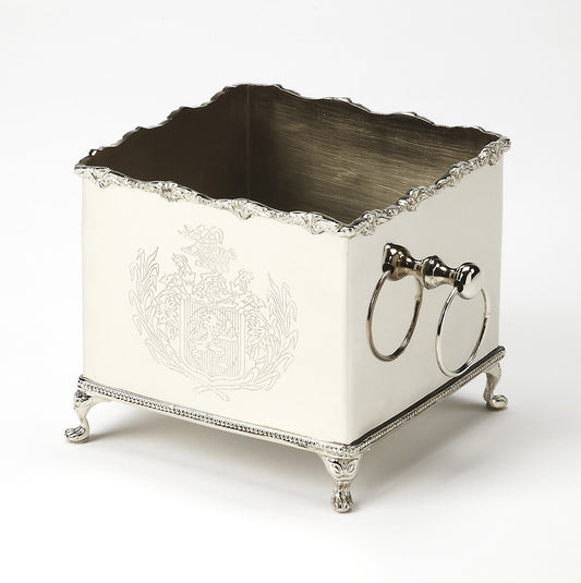 Butler Specialty Company - Hors D'oeuvres - Cascio 6 in. H x 6.5 in. W Indoor Planter, Silver - 4321016