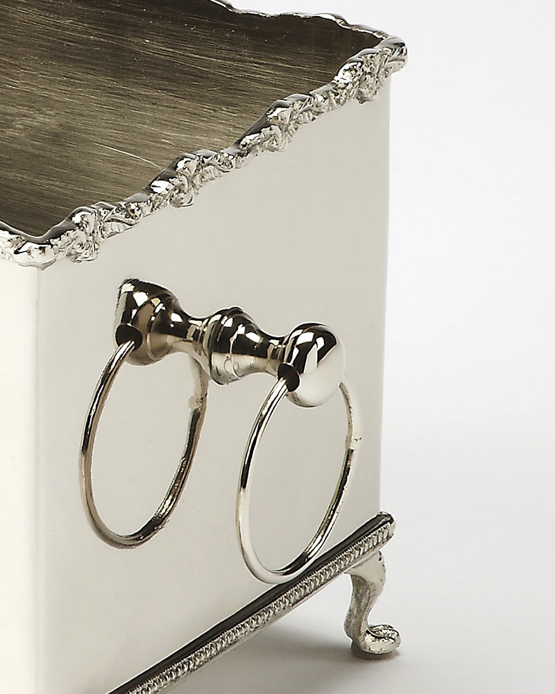 Butler Specialty Company - Hors D'oeuvres - Cascio 6 in. H x 6.5 in. W Indoor Planter, Silver - 4321016