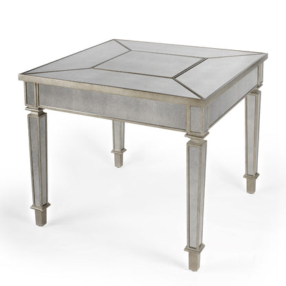 Butler Specialty Company - Celeste Mirrored Game Table, Silver - 3766146