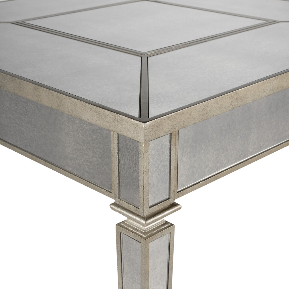 Butler Specialty Company - Celeste Mirrored Game Table, Silver - 3766146