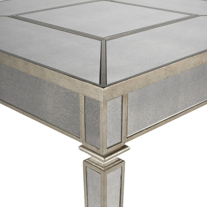 Butler Specialty Company - Celeste Mirrored Game Table, Silver - 3766146