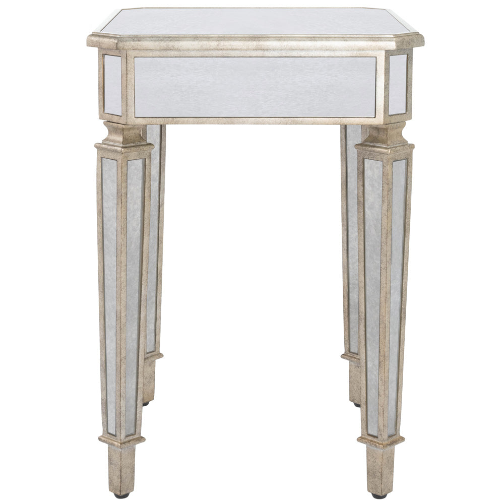 Butler Specialty Company - Celeste Mirrored Side Table, Silver - 3806146