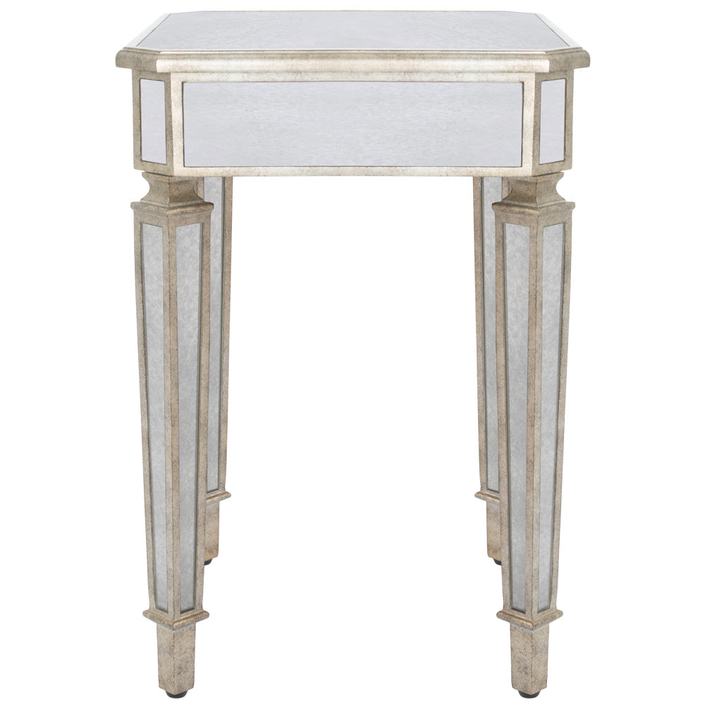 Butler Specialty Company - Celeste Mirrored Side Table, Silver - 3806146