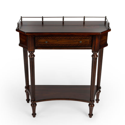 Butler Specialty Company - Charleston 30 in. W Rectangular Wood 1 Drawer Console Table, Dark Brown - 883024