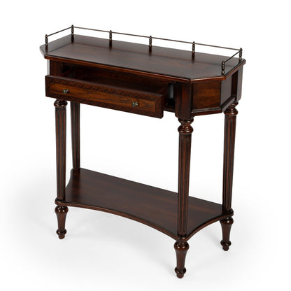 Butler Specialty Company - Charleston 30 in. W Rectangular Wood 1 Drawer Console Table, Dark Brown - 883024