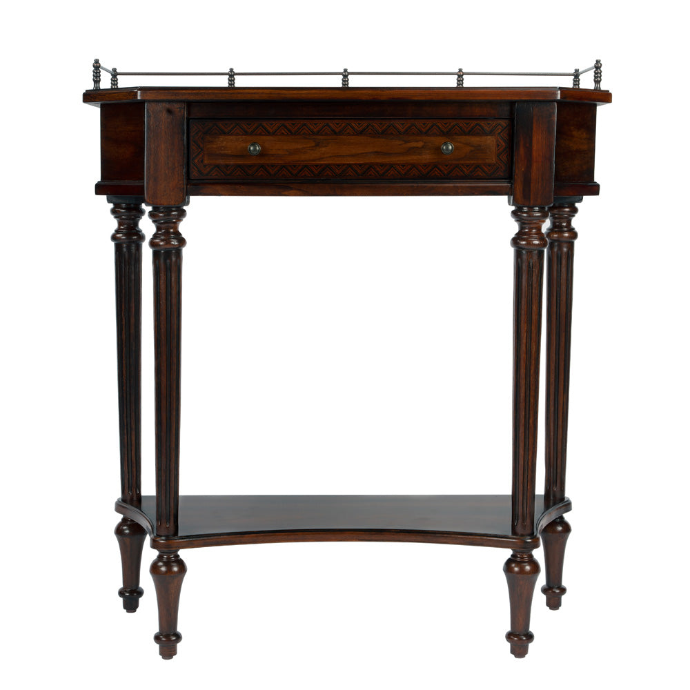 Butler Specialty Company - Charleston 30 in. W Rectangular Wood 1 Drawer Console Table, Dark Brown - 883024