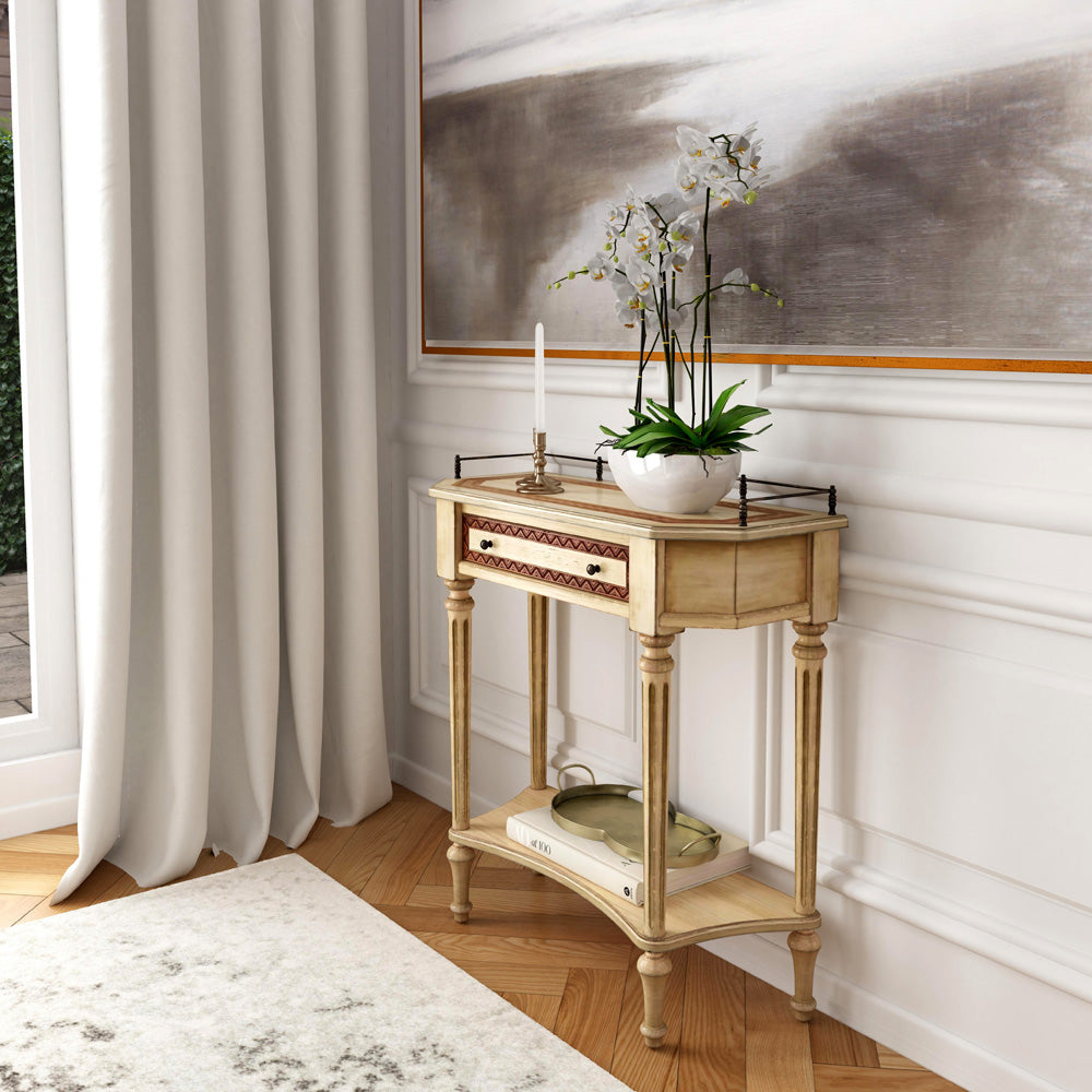 Butler Specialty Company - Charleston 30 in. W Rectangular Wood 1 Drawer Wood Console Table, Beige - 883424
