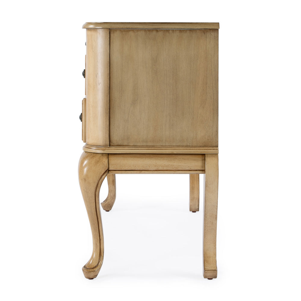 Butler Specialty Company - Heritage - Charlotte 40 in. W Rectangular Wood 6 Drawer Vanity Desk, Beige - 735424