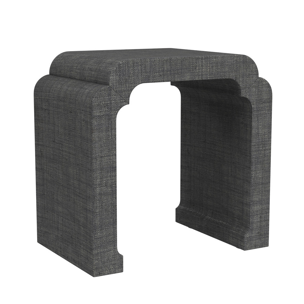 Butler Specialty Company - Chatham 24 in. W Rectangular Raffia Waterfall Side Table, Charcoal - 9739420_CLOSEOUT