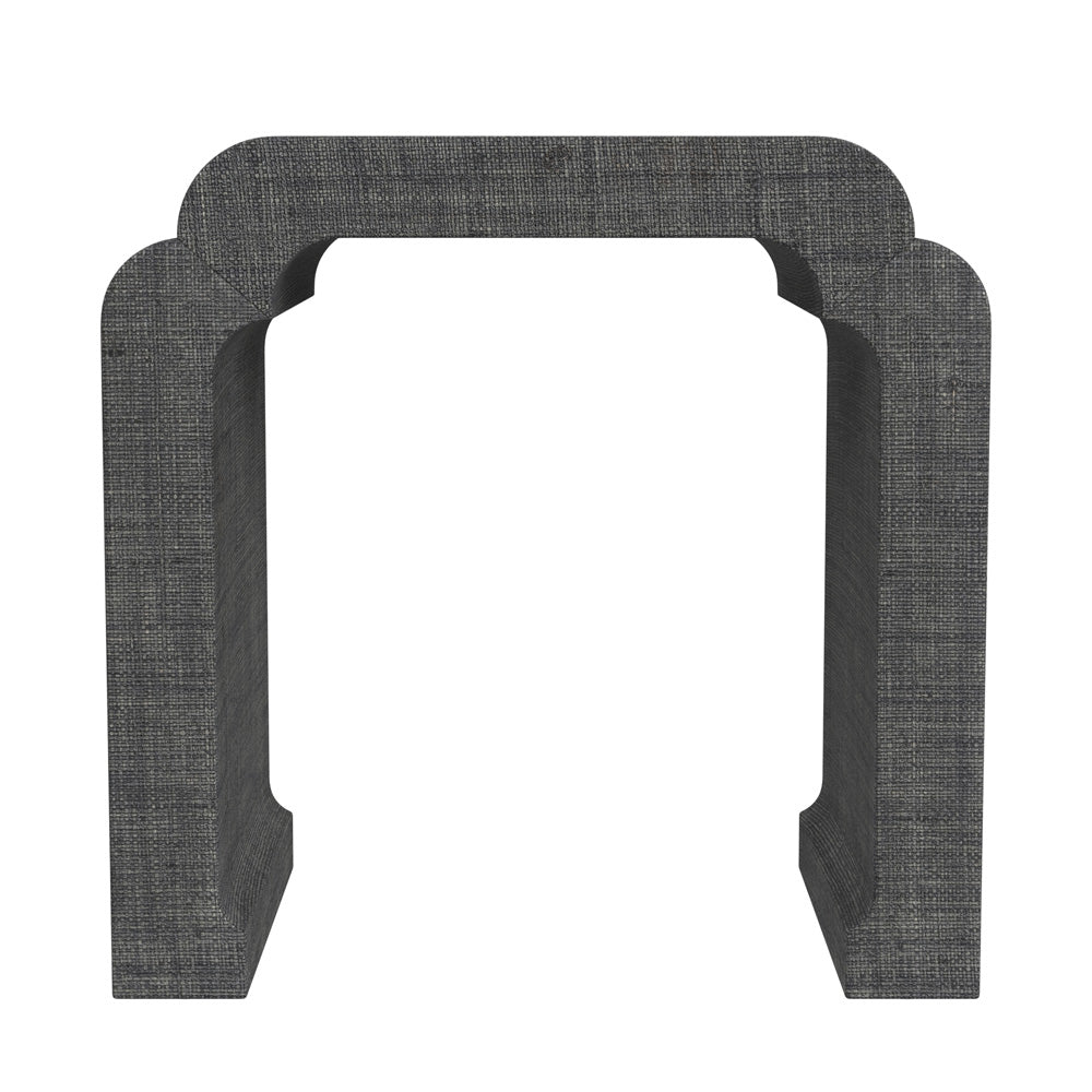 Butler Specialty Company - Chatham 24 in. W Rectangular Raffia Waterfall Side Table, Charcoal - 9739420_CLOSEOUT