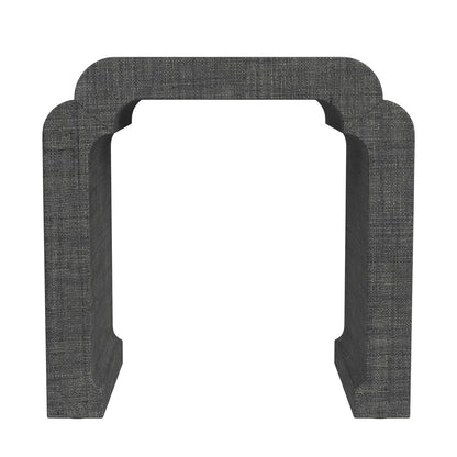 Butler Specialty Company - Chatham 24 in. W Rectangular Raffia Waterfall Side Table, Charcoal - 9739420_CLOSEOUT