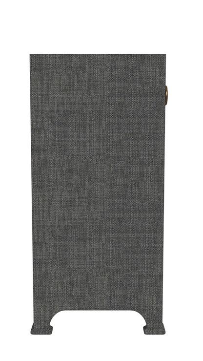 Butler Specialty Company - Chatham 31 in. W Square Raffia 2 Drawer Accent Storage Cabinet, Charcoal - 9151420