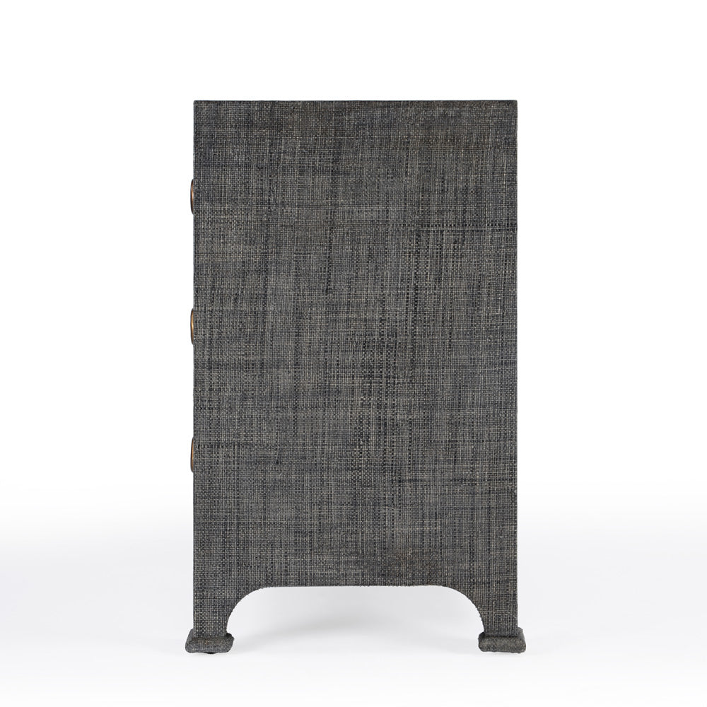 Butler Specialty Company - Chatham 44 in. W Raffia 6 Drawer Dresser, Charcoal - 9149420