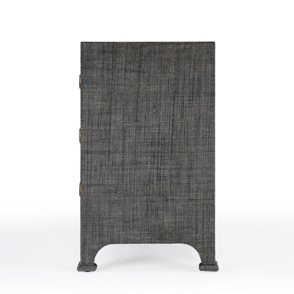 Butler Specialty Company - Chatham 44 in. W Raffia 6 Drawer Dresser, Charcoal - 9149420