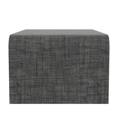 Butler Specialty Company - Chatham 48 in. W Rectangular Raffia Waterfall Coffee Table, Charcoal - 9744420