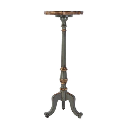 Butler Specialty Company - Chatsworth 13.75 in. W x 36.5 in. H Round Wood Scalloped Edge 3 Leg Pedestal Plant Stand, Pastel Green - 1931482 View 2