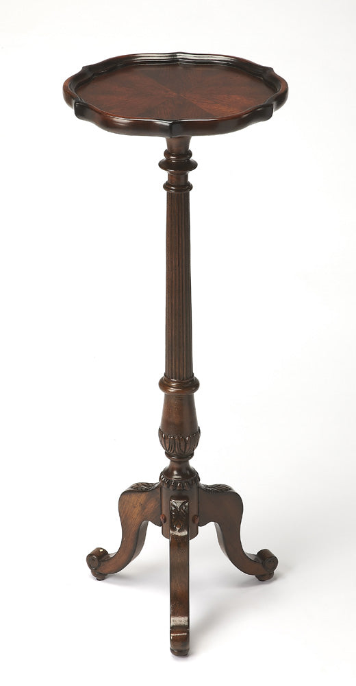 Butler Specialty Company - Chatsworth 36.5 in. H x 13.75 in. W Round Wood Pedestal Plant Stand, Dark Brown - 1931024