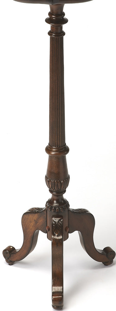 Butler Specialty Company - Chatsworth 36.5 in. H x 13.75 in. W Round Wood Pedestal Plant Stand, Dark Brown - 1931024
