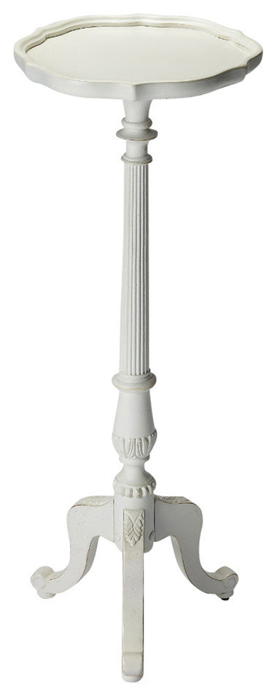 Butler Specialty Company - Chatsworth 36.5 in. H x 13.75 in. W Round Wood Pedestal Plant Stand, White - 1931222