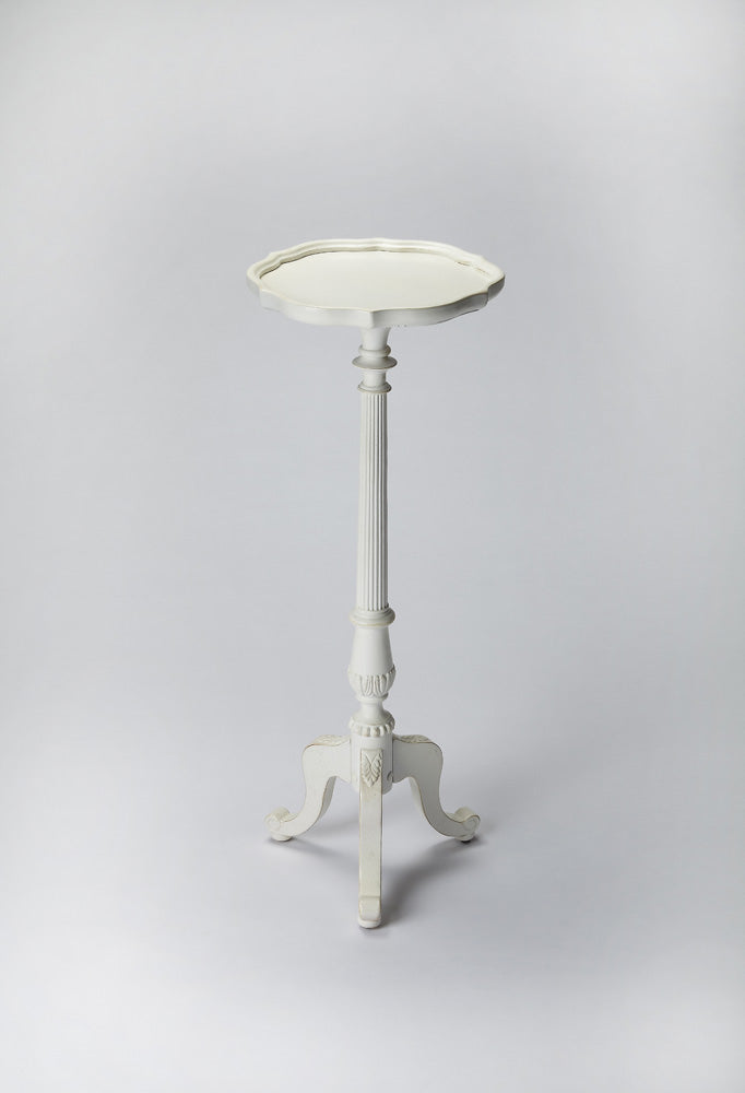 Butler Specialty Company - Chatsworth 36.5 in. H x 13.75 in. W Round Wood Pedestal Plant Stand, White - 1931222