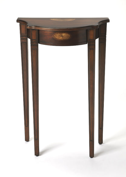 Butler Specialty Company - Chester 20 in. W Demilune Wood Console Table, Dark Brown - 3756024