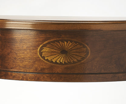 Butler Specialty Company - Chester 20 in. W Demilune Wood Console Table, Medium Brown - 3756101