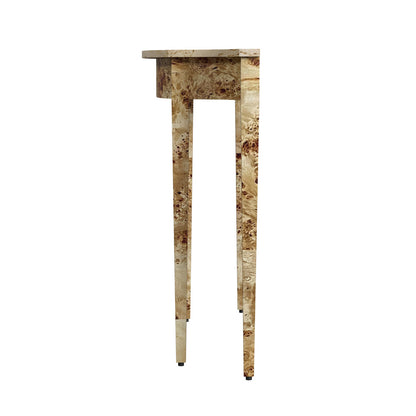 Butler Specialty Company - Chester 36 in. W Demilune Traditional Burl Wood Console Table, Light Brown - 4116443