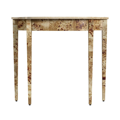 Butler Specialty Company - Chester 36 in. W Demilune Traditional Burl Wood Console Table, Light Brown - 4116443