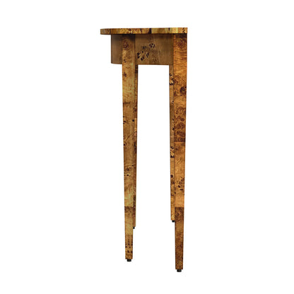 Butler Specialty Company - Chester 36 in. W Demilune Traditional Burl Wood Console Table, Medium Brown - 4116442