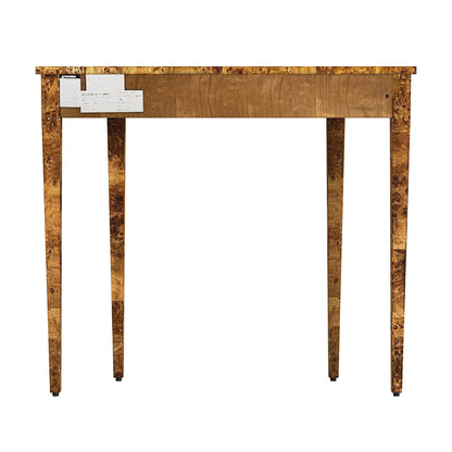 Butler Specialty Company - Chester 36 in. W Demilune Traditional Burl Wood Console Table, Medium Brown - 4116442