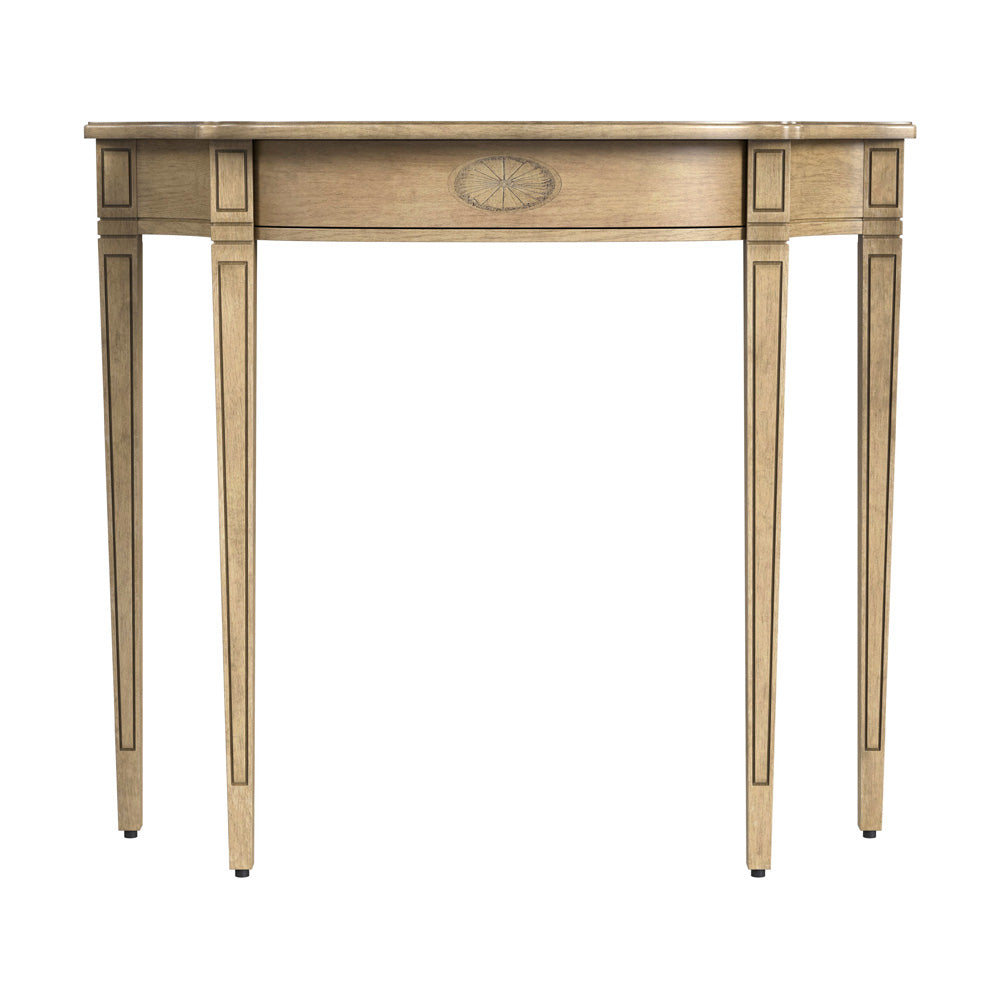 Butler Specialty Company - Chester 36 in. W Demilune Traditional Wood Console Table, Beige - 4116424