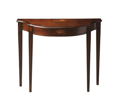 Butler Specialty Company - Chester 36 in. W Demilune Traditional Wood Console Table, Dark Brown - 4116024