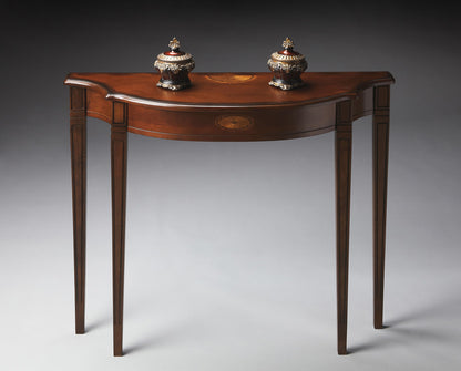 Butler Specialty Company - Chester 36 in. W Demilune Traditional Wood Console Table, Dark Brown - 4116024