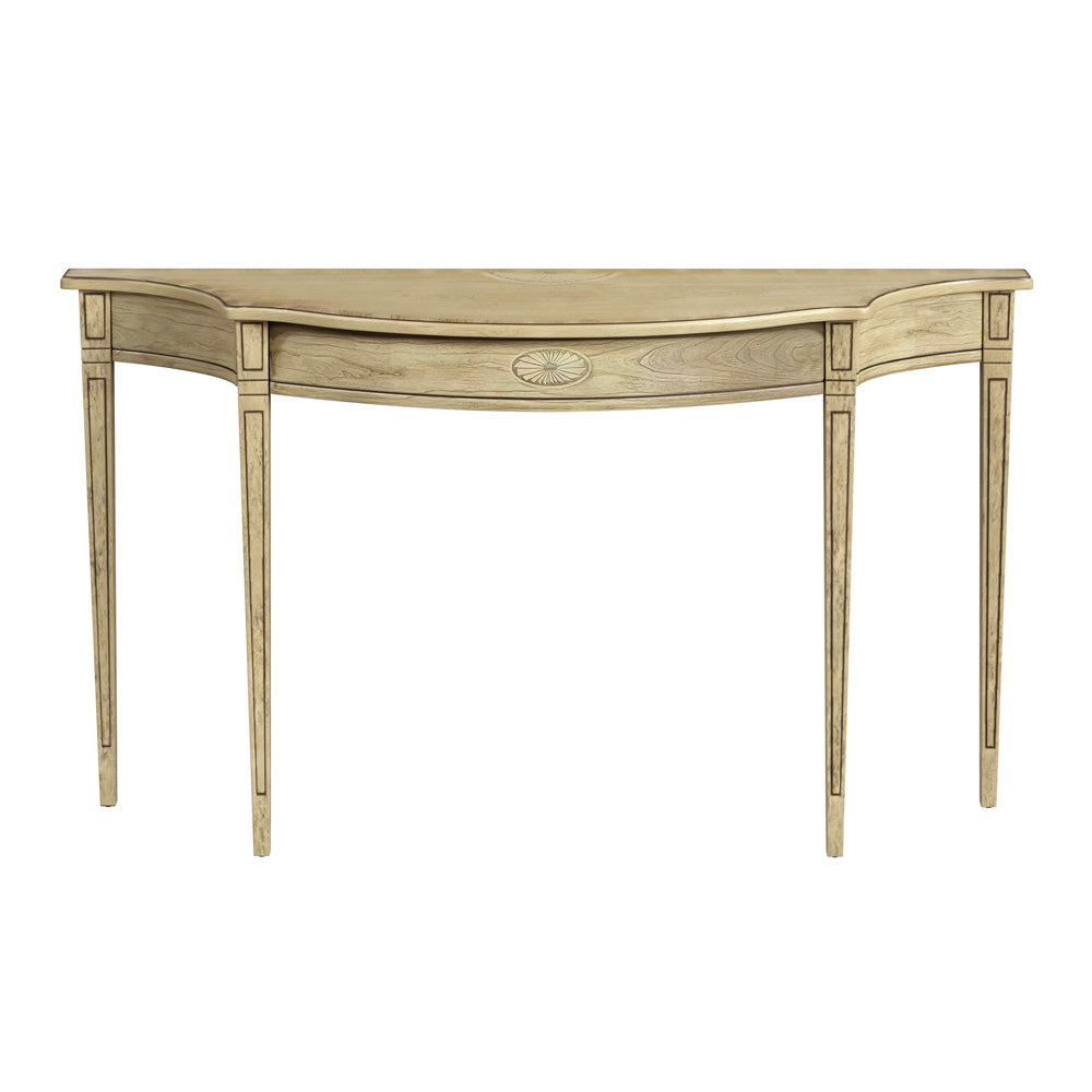 Butler Specialty Company - Chester 54 in. W Demilune Wood Console Table, Beige - 3757424