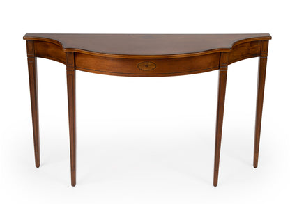 Butler Specialty Company - Chester 54 in. W Demilune Wood Console Table, Medium Brown - 3757101