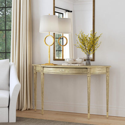 Butler Specialty Company - Chester 54 in. W Demilune Wood Console Table, Beige - 3757424 view 6