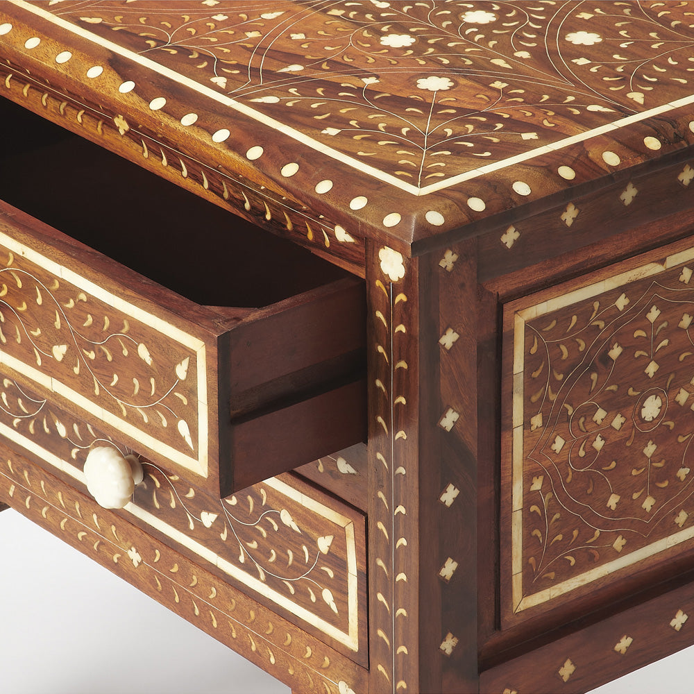 Butler Specialty Company - Chevrier Wood & Bone Inlay Accent Chest, Medium Brown - 3888338