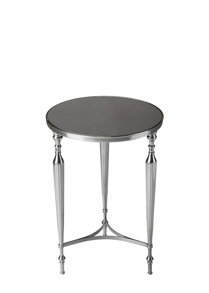 Butler Specialty Company - Ciara 16.25 W Round Metal & Mirrored Glass Side Table, Multi-Color - 2881220