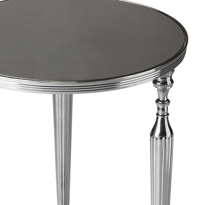 Butler Specialty Company - Ciara 16.25 W Round Metal & Mirrored Glass Side Table, Multi-Color - 2881220