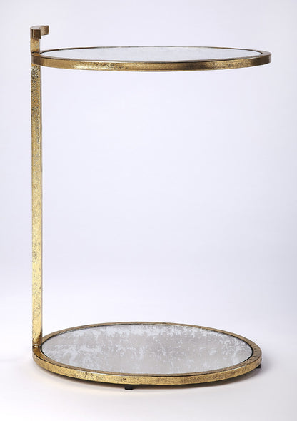 Butler Specialty Company - Ciro Metal & Mirrored Side Table, Gold - 3973384