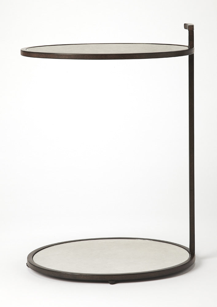 Butler Specialty Company - Ciro Mirrored & Metal Side Table, Bronze - 3973408