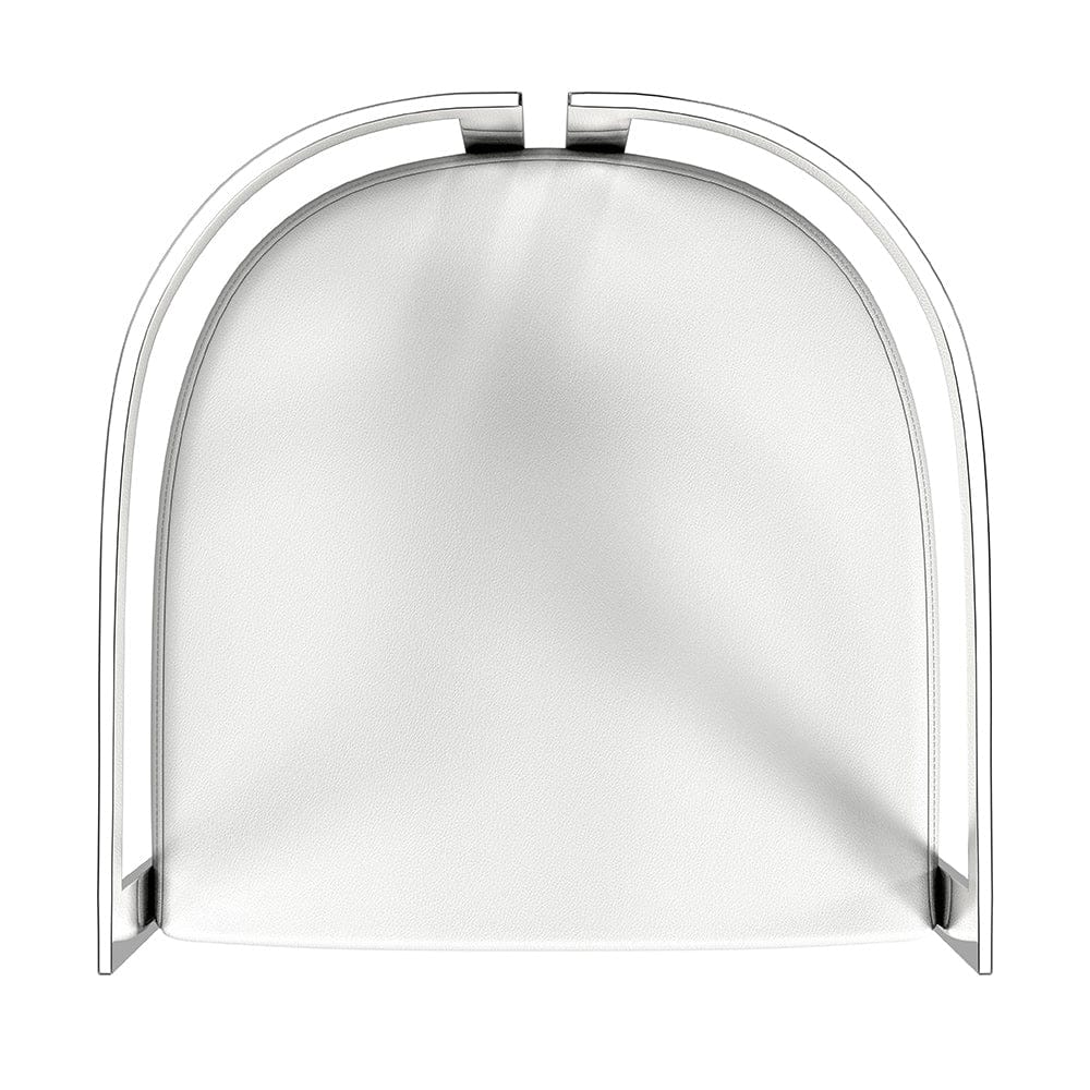 Butler Specialty Company - Clarence 28 in. Seat Height Faux Leather Low Back Barstool, White - 5782220 View 4