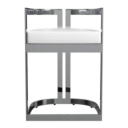 Butler Specialty Company - Clarence Faux Leather 23" Dining Stool, White - 5783220 View 2