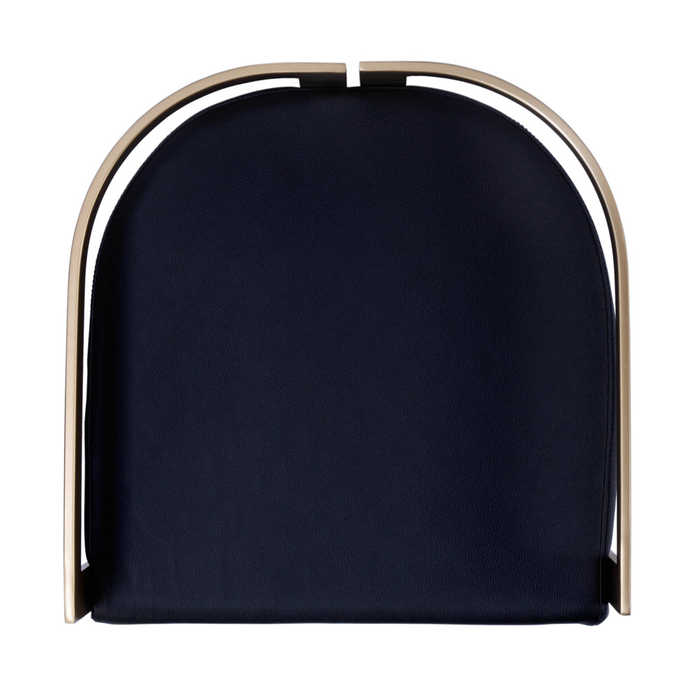 Butler Specialty Company - Clarence 22 in. Seat Height Faux Leather & Metal Low Back Dining Height Stool, Black - 5783034