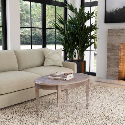 Butler Specialty Company - Clayton 38 in. W Oval Wood Coffee Table, Natural Wood - 1234247