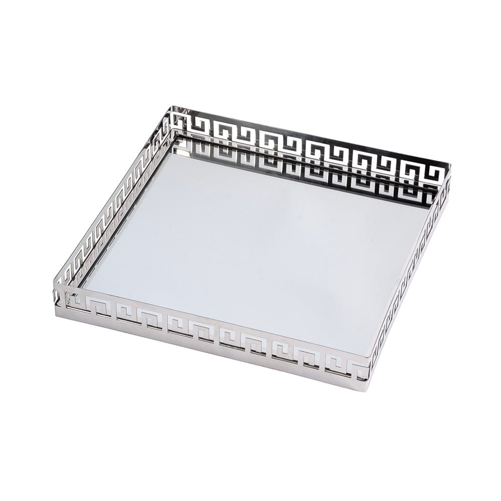 Butler Specialty Company - Cleo Square Serving Tray, Silver - 5798016 View 1