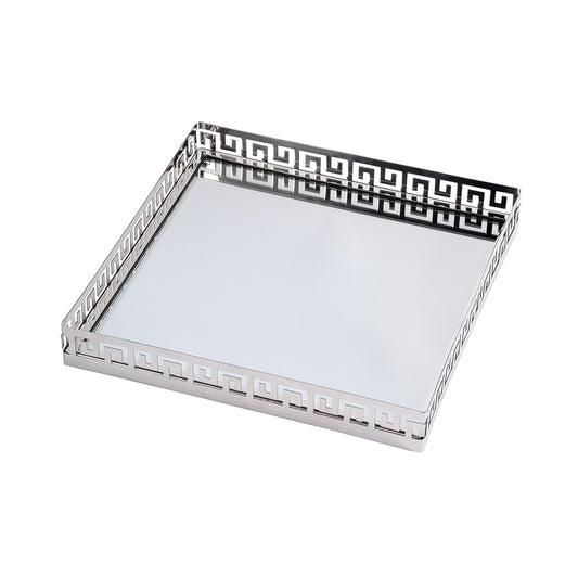 Butler Specialty Company - Cleo Square Serving Tray, Silver - 5798016 View 1